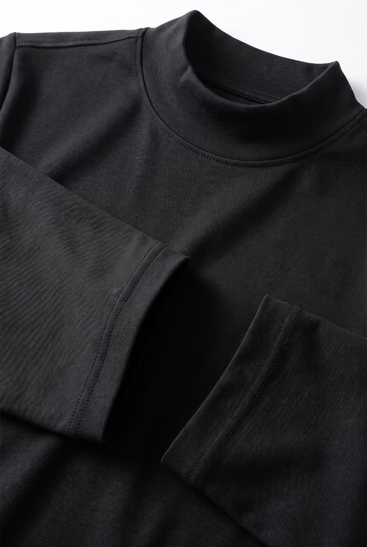 Men's Sleek Long Sleeve Shirt - detail closeup