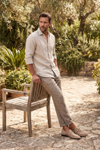 Men's Classic Loafers with Buckle Detail - lifestyle