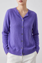 Women's Cozy Button-Up Cardigan - Dark blue