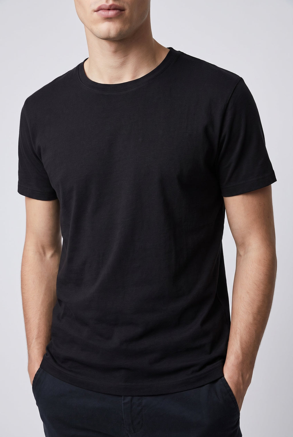Men's Casual Cotton T-Shirt - Black