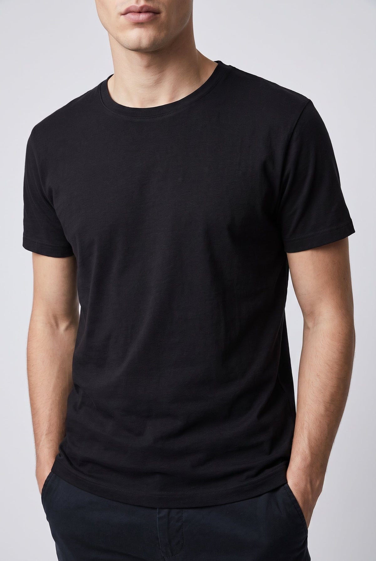 Men's Casual Cotton T-Shirt - Black