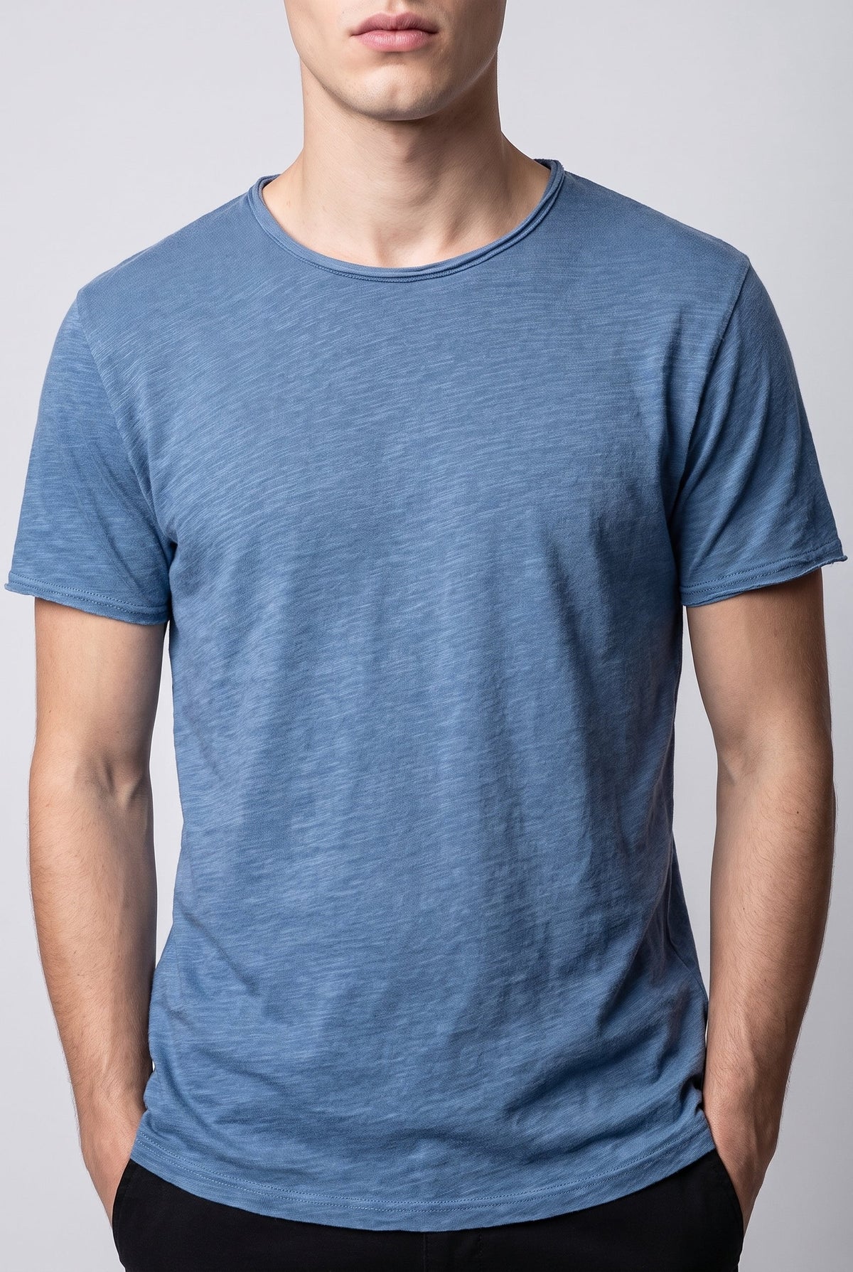 Men's Casual Cotton T-Shirt - Pink