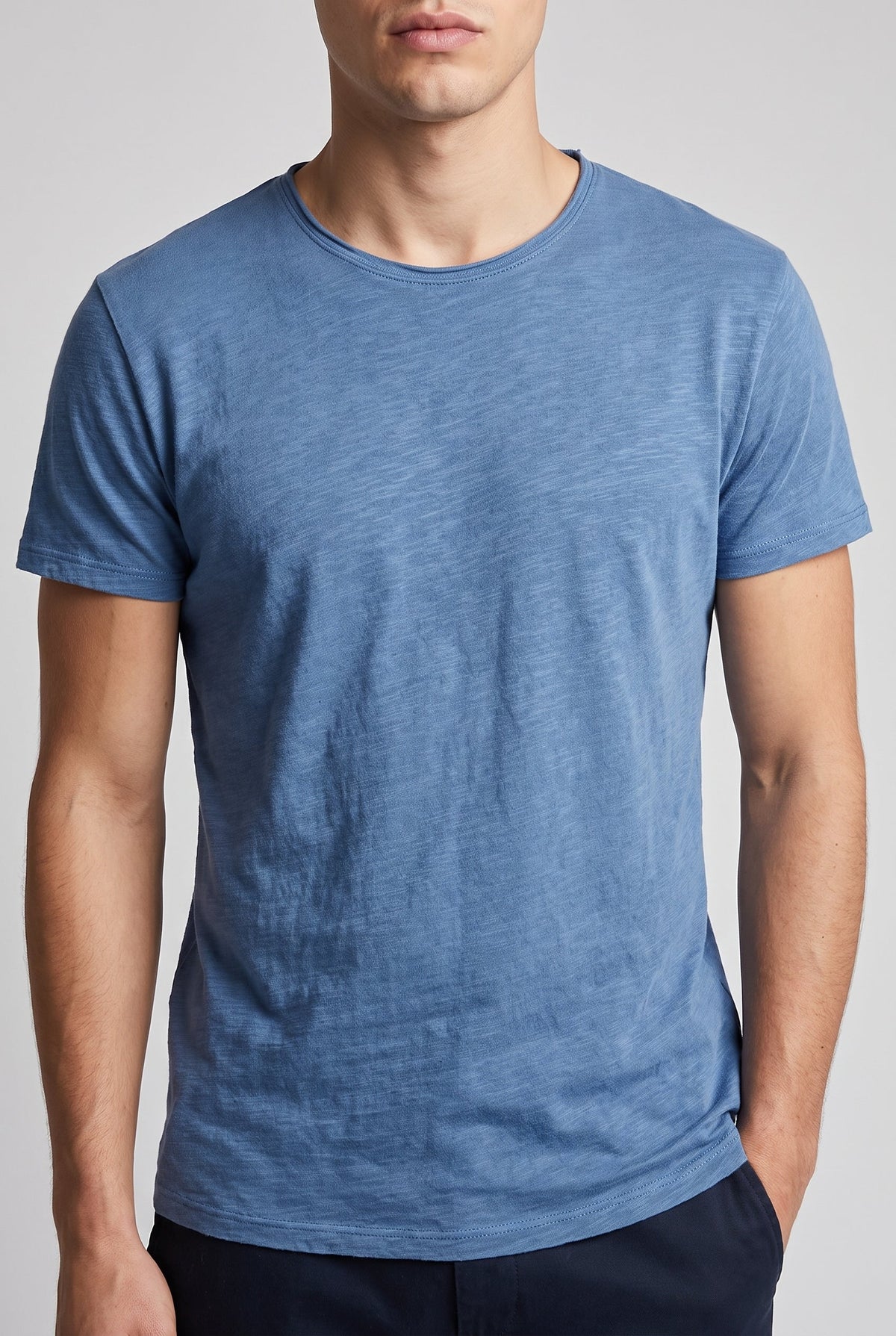 Men's Casual Cotton T-Shirt - Pink