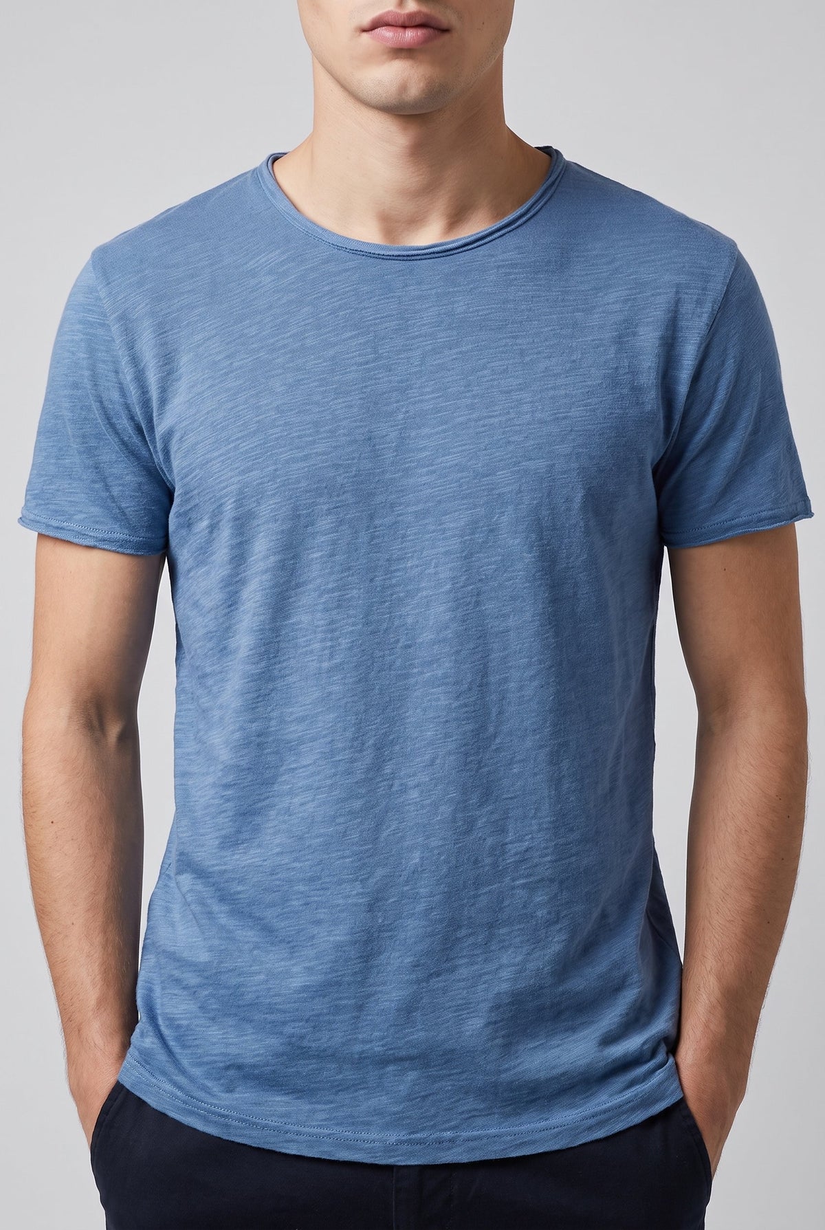 Men's Casual Cotton T-Shirt - Pink