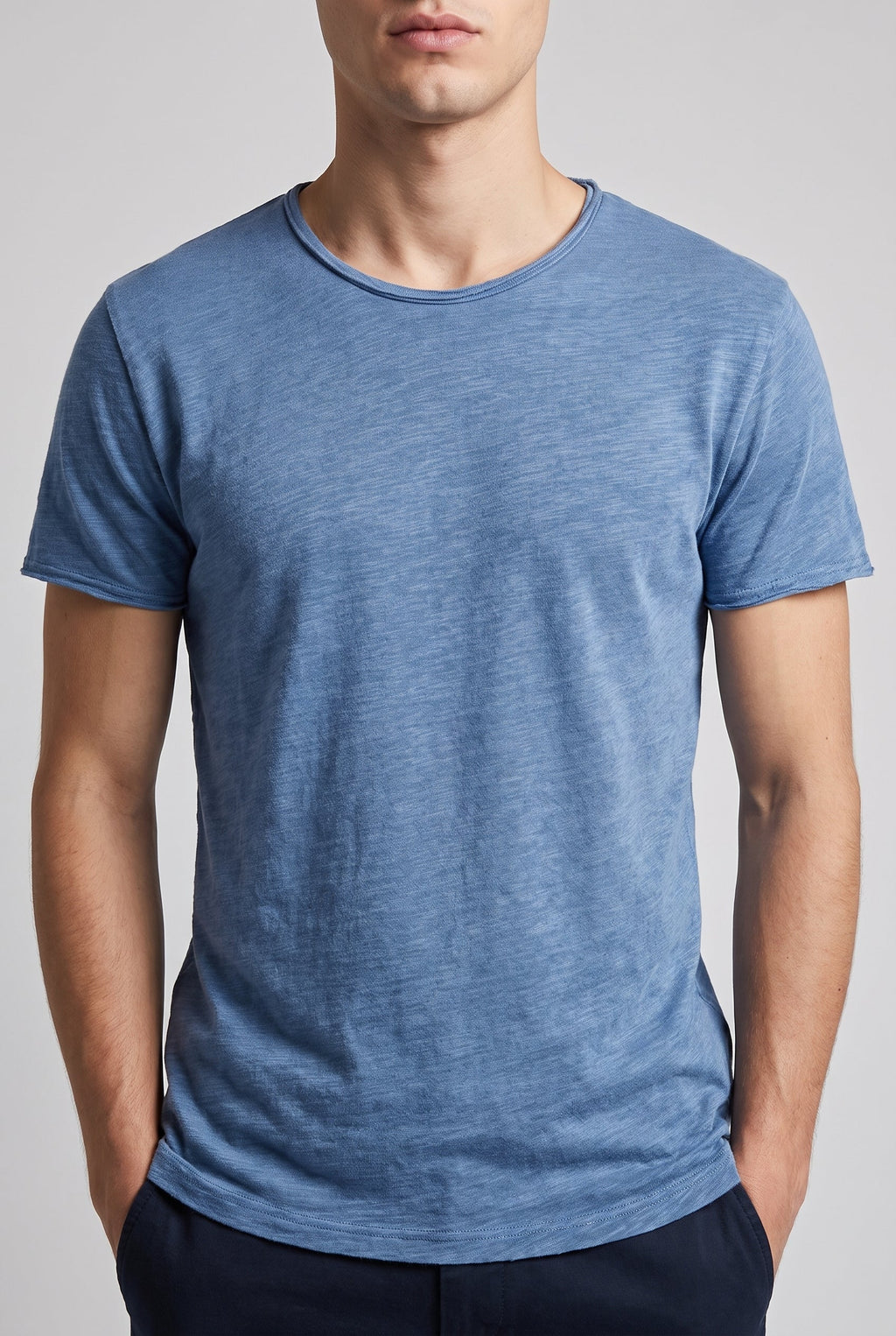 Men's Casual Cotton T-Shirt - Pink